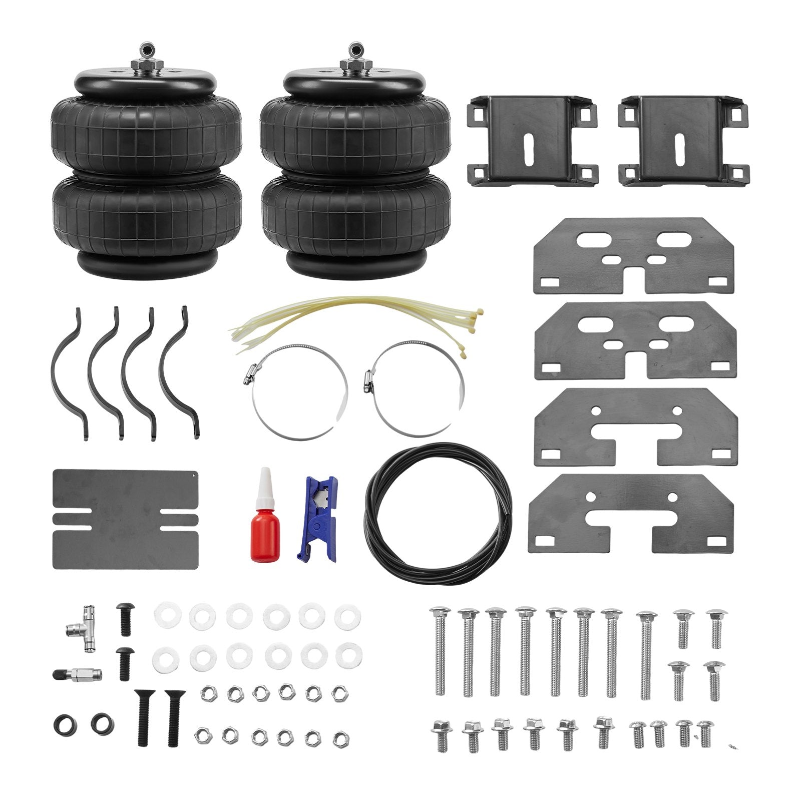VEVOR Air Bag Suspension Kit, Air Springs Suspension Bag Kit Compatible with 1999-2004 Ford F250/F350 2WD 4WD, 2008-2010 Ford F250/F350 2WD 4WD, 5000 lbs Loading, 5 to 100 PSI 