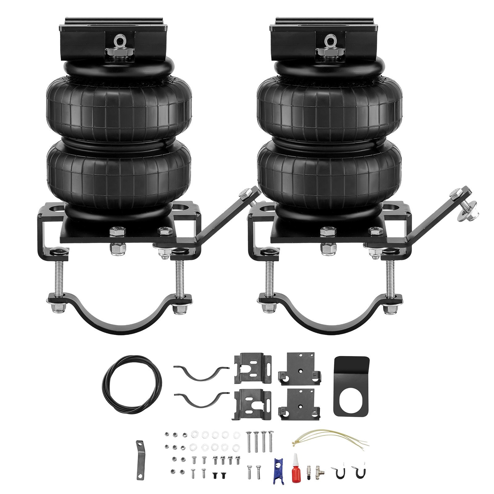 VEVOR Air Bag Suspension Kit, Air Springs Suspension Bag Kit Compatible with 2001-2010 Chevrolet Silverado 2500/3500HD and GMC Sierra 2500/3500HD 4WD RWD, 5000 lbs Loading, 5 to 100 PSI 