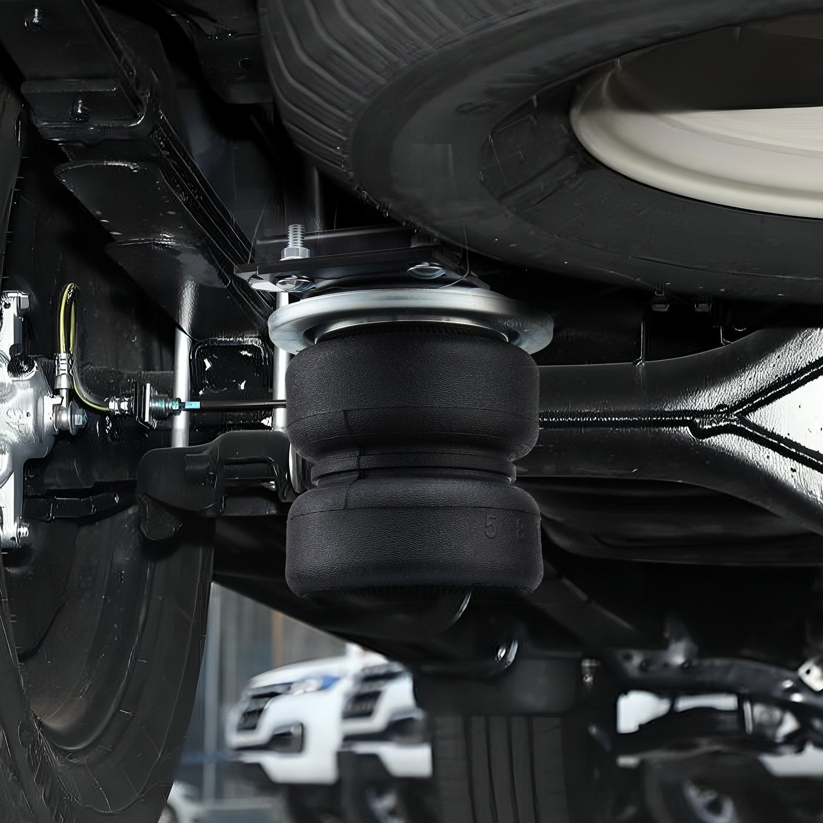 VEVOR Air Bag Suspension Kit, Air Springs Suspension Bag Kit Compatible with 2014-2023 Dodge Ram 2500 2WD 4WD, 5000 lbs Loading, 5 to 100 PSI 