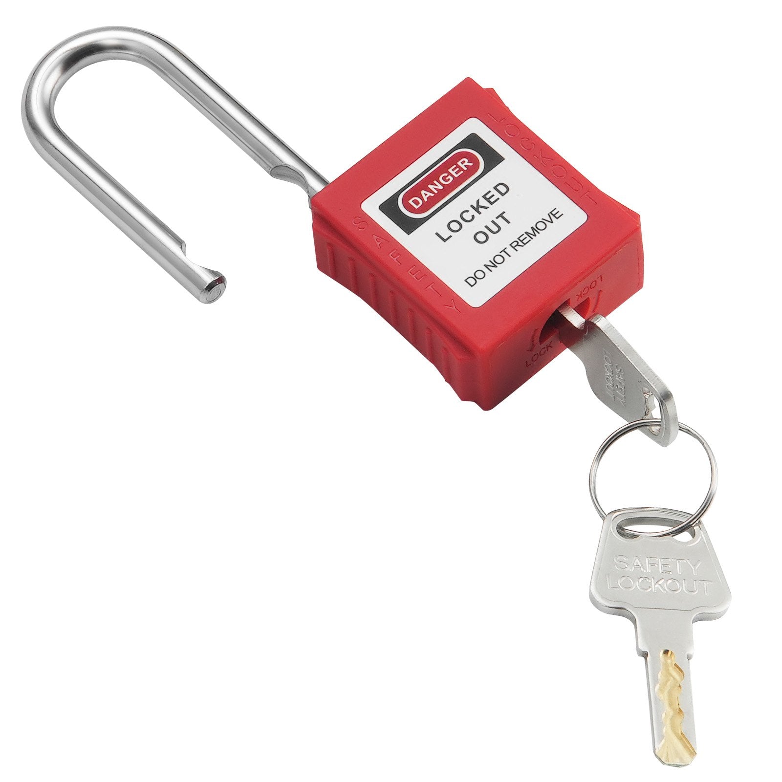VEVOR Lockout Tagout Locks Set, 10 PCS Red Safety Lockout Padlocks, with 2 Keys Per Lock, OSHA Compliant Lockout Locks, Lock Out Tag Out Safety Padlocks for Electrical Lockout Tag Out Kits 