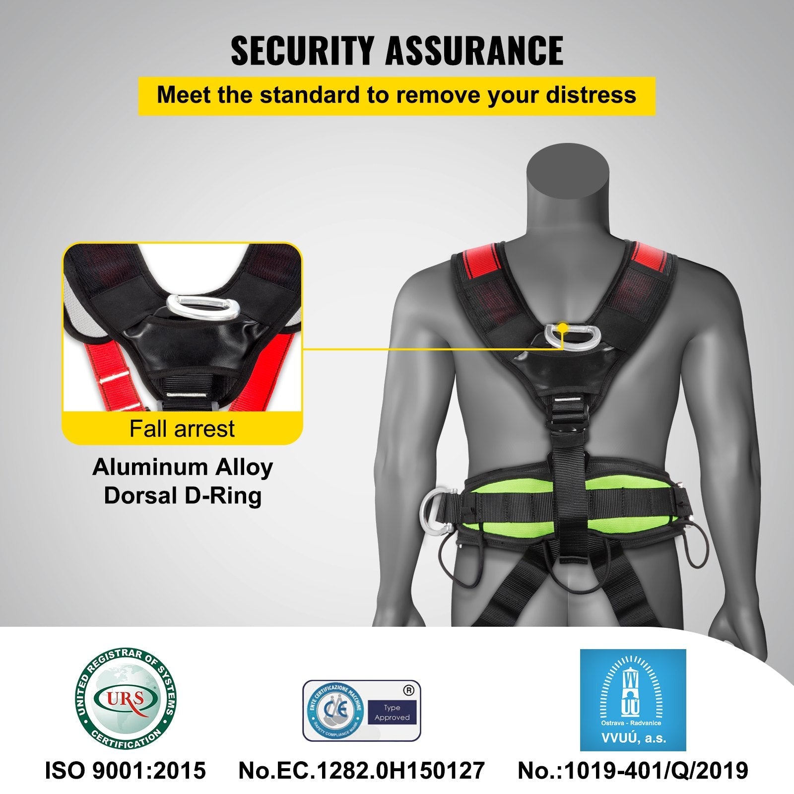 Safety Climbing Harness Fall Protection Rock Climbing Equip Gear Rappelling Harness 