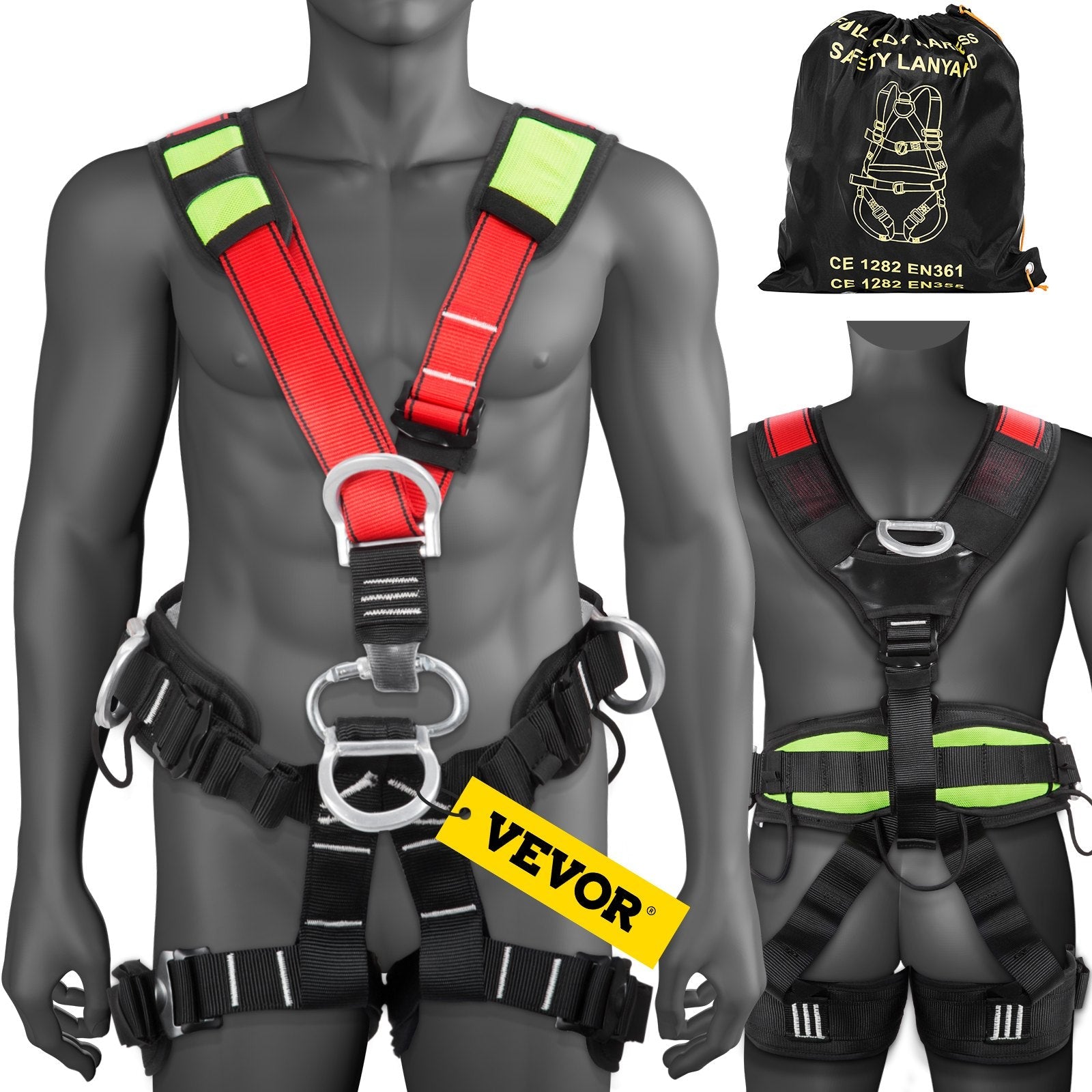 Safety Climbing Harness Fall Protection Rock Climbing Equip Gear Rappelling Harness 