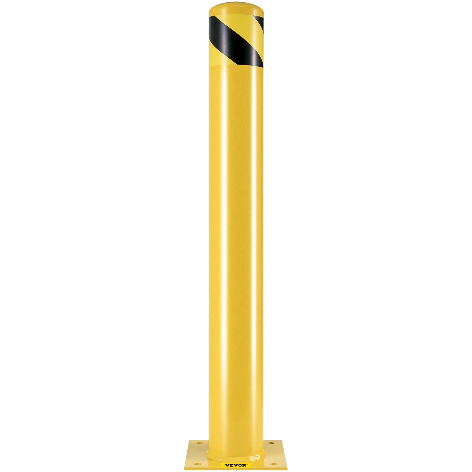 Safety Bollard Steel Bollard Post 36"H 4.5"D Yellow Signs Pipe Steel Barrier 