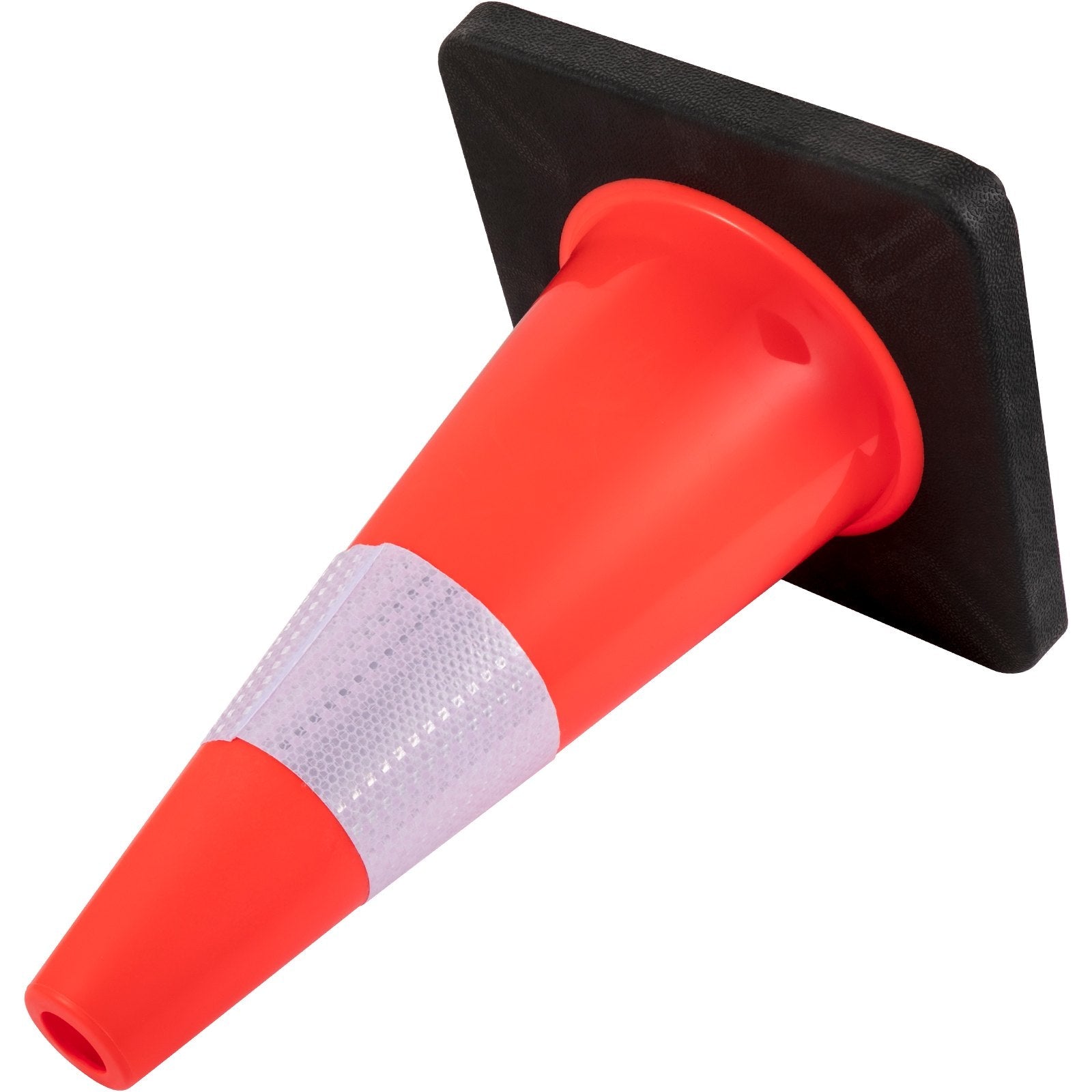 VEVOR Safety Cones, 18 in/45 cm Height, 5 PCS PVC Orange Traffic Cone with Reflective Collar and Black Weighted Base, Used for Traffic Control, Driveway Road Parking and School Improvement 