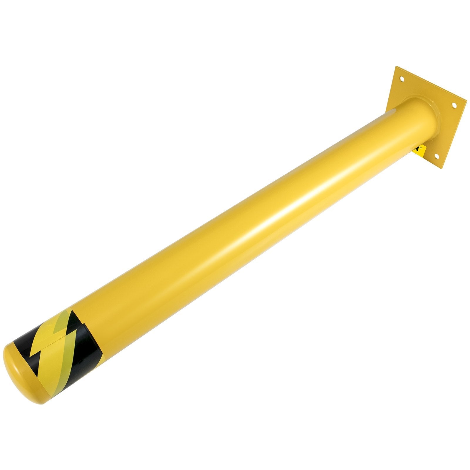 VEVOR Safety Bollard Steel Bollard Post Yellow Pipe Steel Barrier 42 