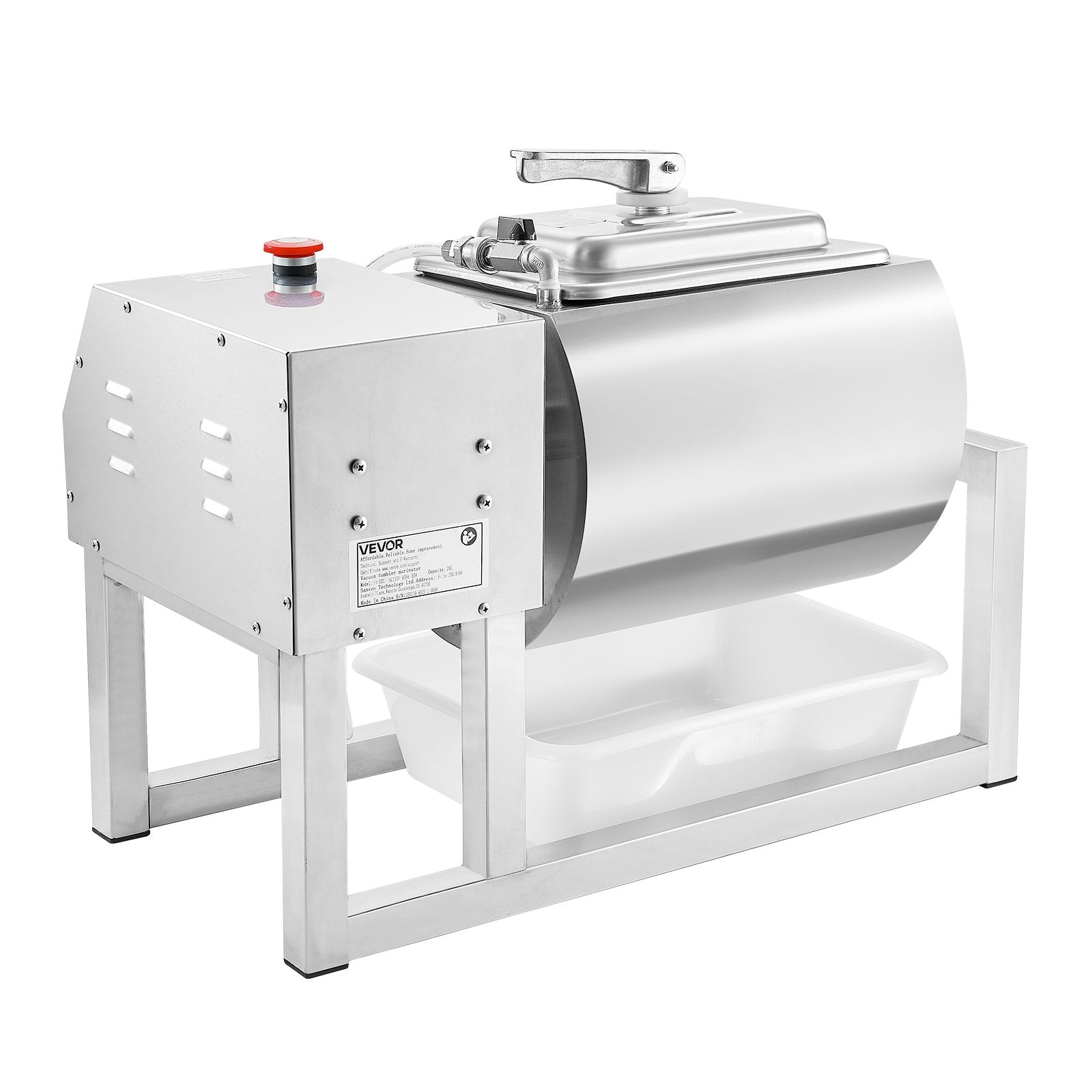 VEVOR Vacuum Meat Tumbler Marinator Machine 20L for Chicken Steak Commercial 