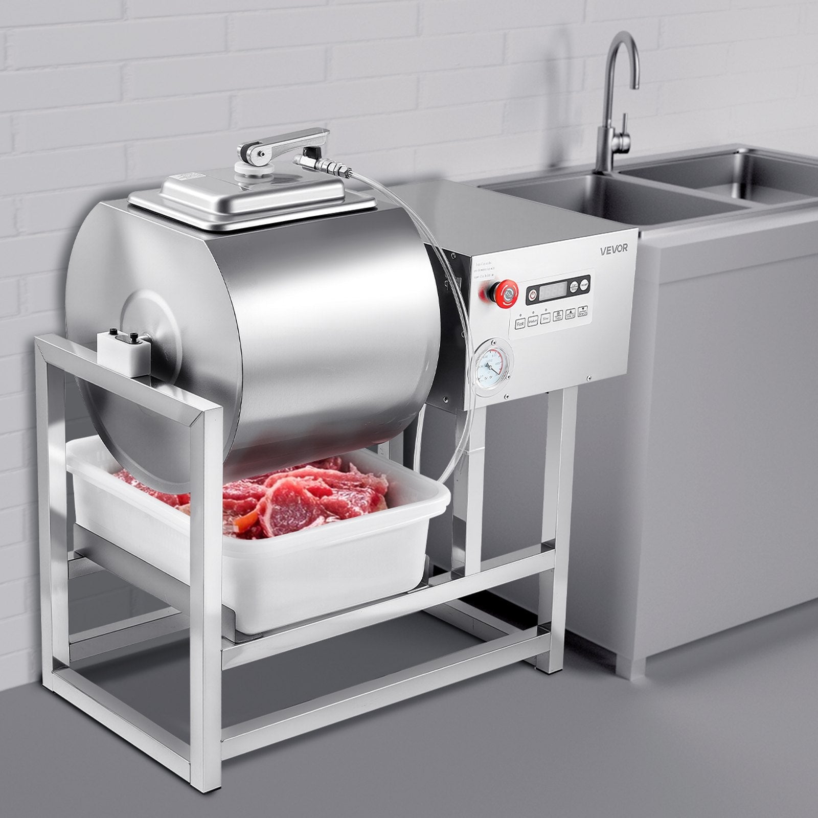 VEVOR Vacuum Meat Tumbler Marinator Machine 40L for Chicken Steak Commercial 