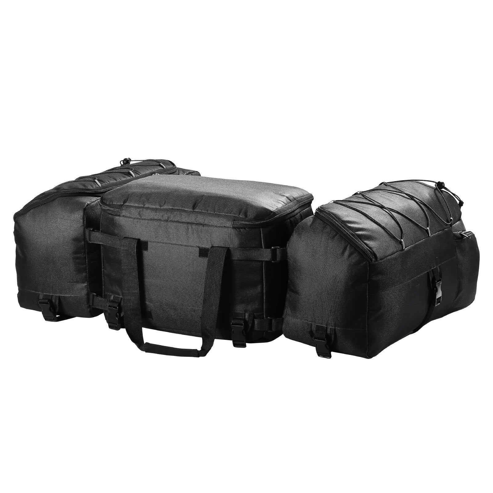 VEVOR 74L ATV Rear Storage Bag 600D Oxford Cloth Rear Cargo Bag & Sponge Cushion 