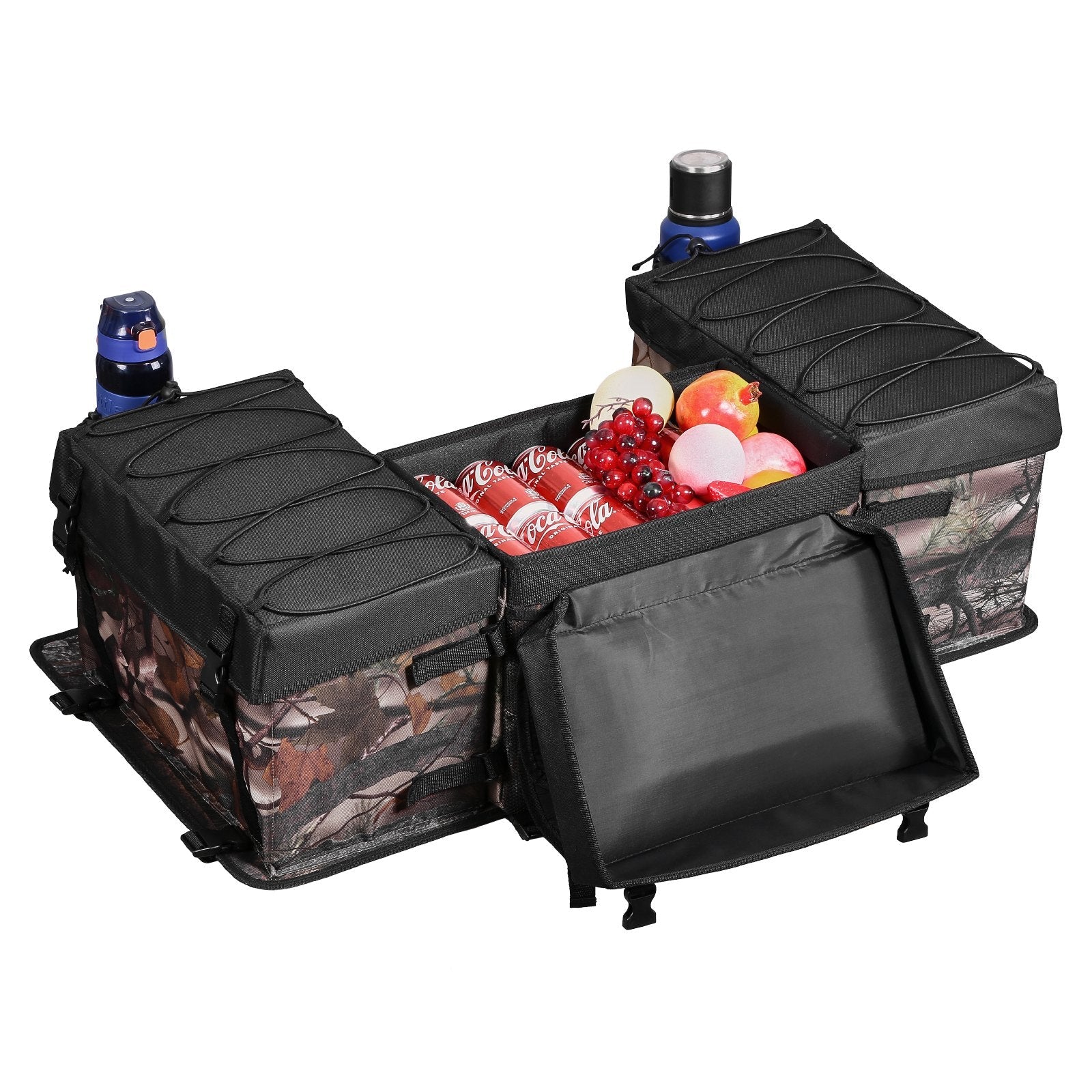 VEVOR 68L ATV Rear Storage Bag 600D Oxford Cloth Rear Cargo Bag & Sponge Cushion 
