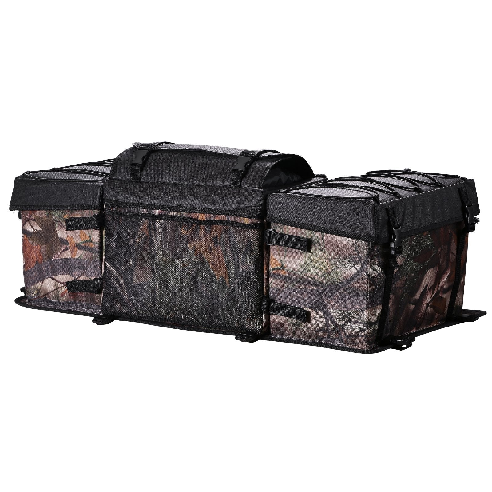VEVOR 68L ATV Rear Storage Bag 600D Oxford Cloth Rear Cargo Bag & Sponge Cushion 