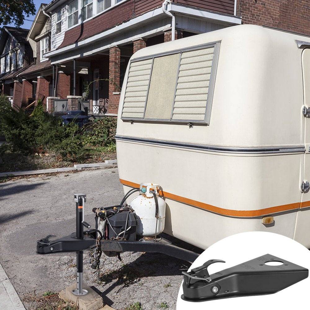 VEVOR A-Frame Trailer Coupler, Fits 2-Inch Hitch Ball Size, 8000 lbs Towing Capacity, Heavy Duty Steel Coupler, Ideal for Towing Station Wagons, Pickup Trucks, SUVs, Campers, Black Coating Surface 