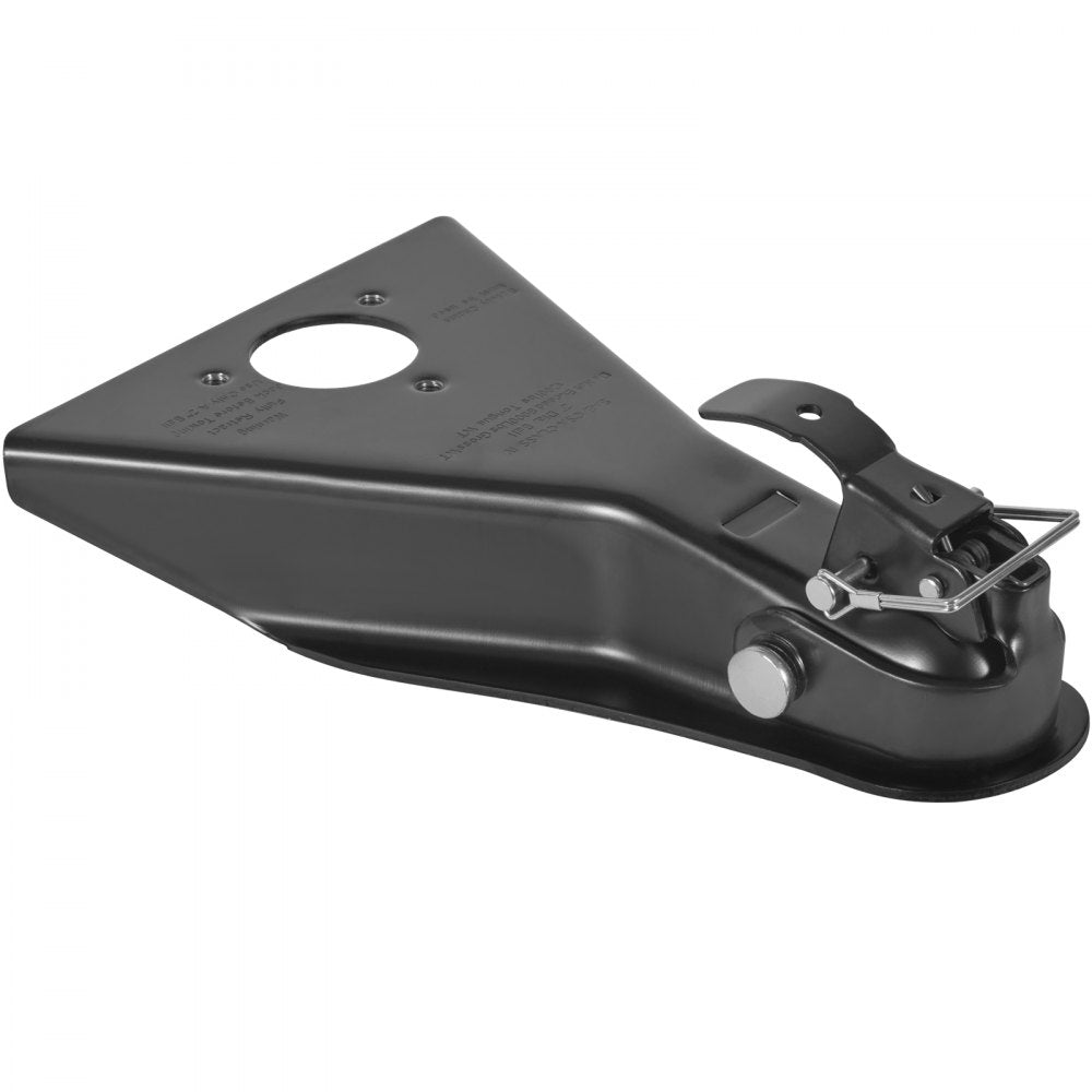 VEVOR A-Frame Trailer Coupler, Fits 2-Inch Hitch Ball Size, 8000 lbs Towing Capacity, Heavy Duty Steel Coupler, Ideal for Towing Station Wagons, Pickup Trucks, SUVs, Campers, Black Coating Surface 