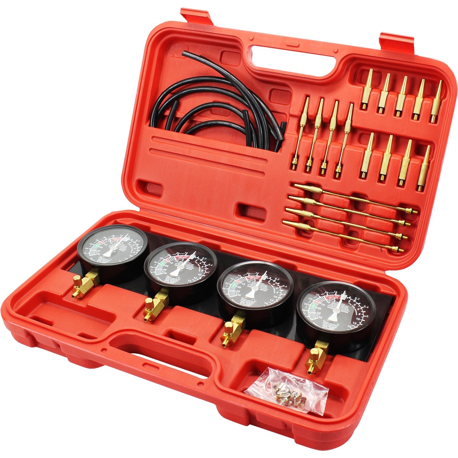 Pro Fuel Vacuum Carburetor Synchronizer carb sync Gauge Set Rubber Hose 