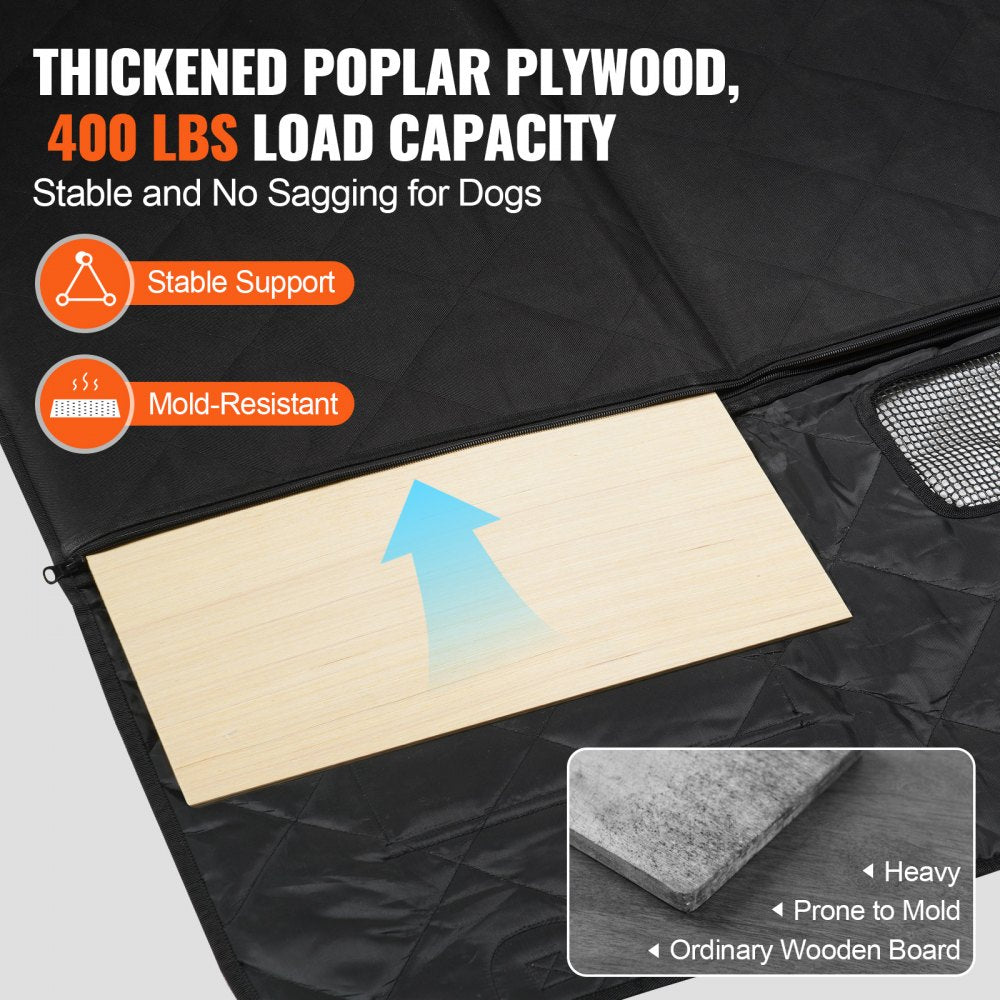 VEVOR Dog Car Seat Cover for Back Seat 54 x 26.5 in Waterproof 600D for SUV 