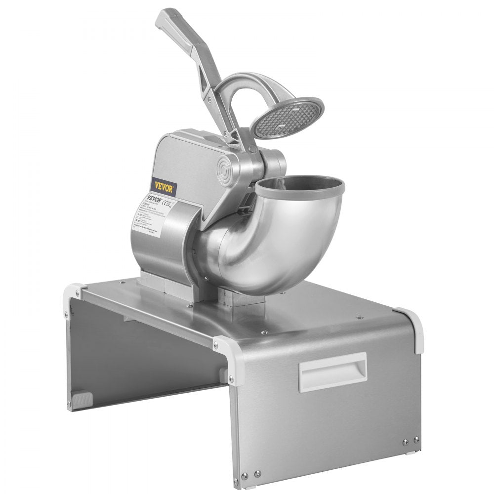 VEVOR Ice Crushers Machine, 661lbs Per Hour Electric Snow Cone Maker with 4 Blades, Stainless Steel Shaved Ice Machine with Cover, 300W Ice Shaver Machine for Margaritas, Home and Commercial Use 