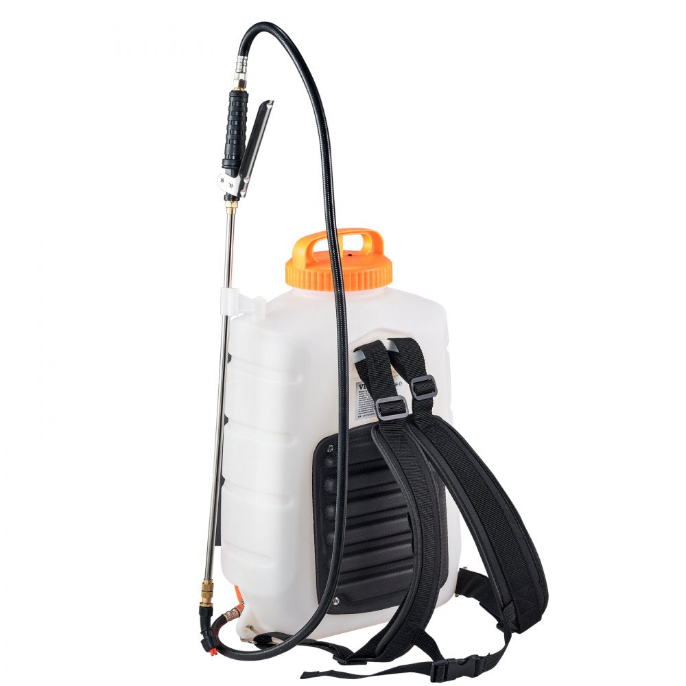 VEVOR Battery Powered Backpack Sprayer 4 Gal Tank 0-90 PSI Adjustable Pressure 