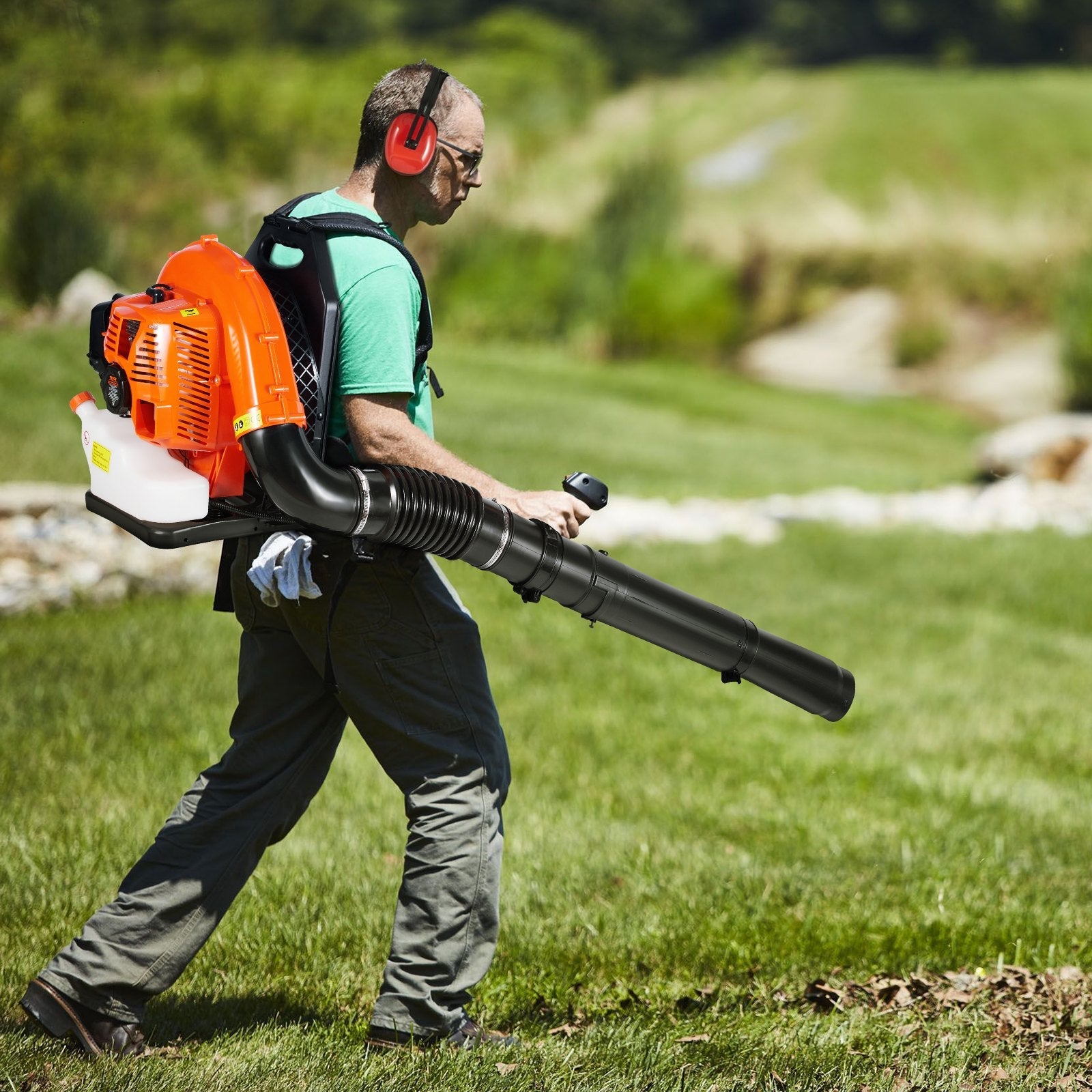 VEVOR Backpack Leaf Blower 79CC 2-Cycle Gas Leaf Blower 930CFM Air Volume 184MPH 