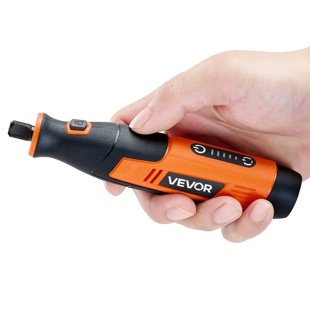 VEVOR 73-Piece Cordless Rotary Tool Kit, DC4V Portable Mini Power Rotary Tool, 5-Level Speed 7000-20000 RPM Multi-Purpose DIY Tools for Engraving, Sanding, Polishing, Carving, Cutting, DIY Crafts 