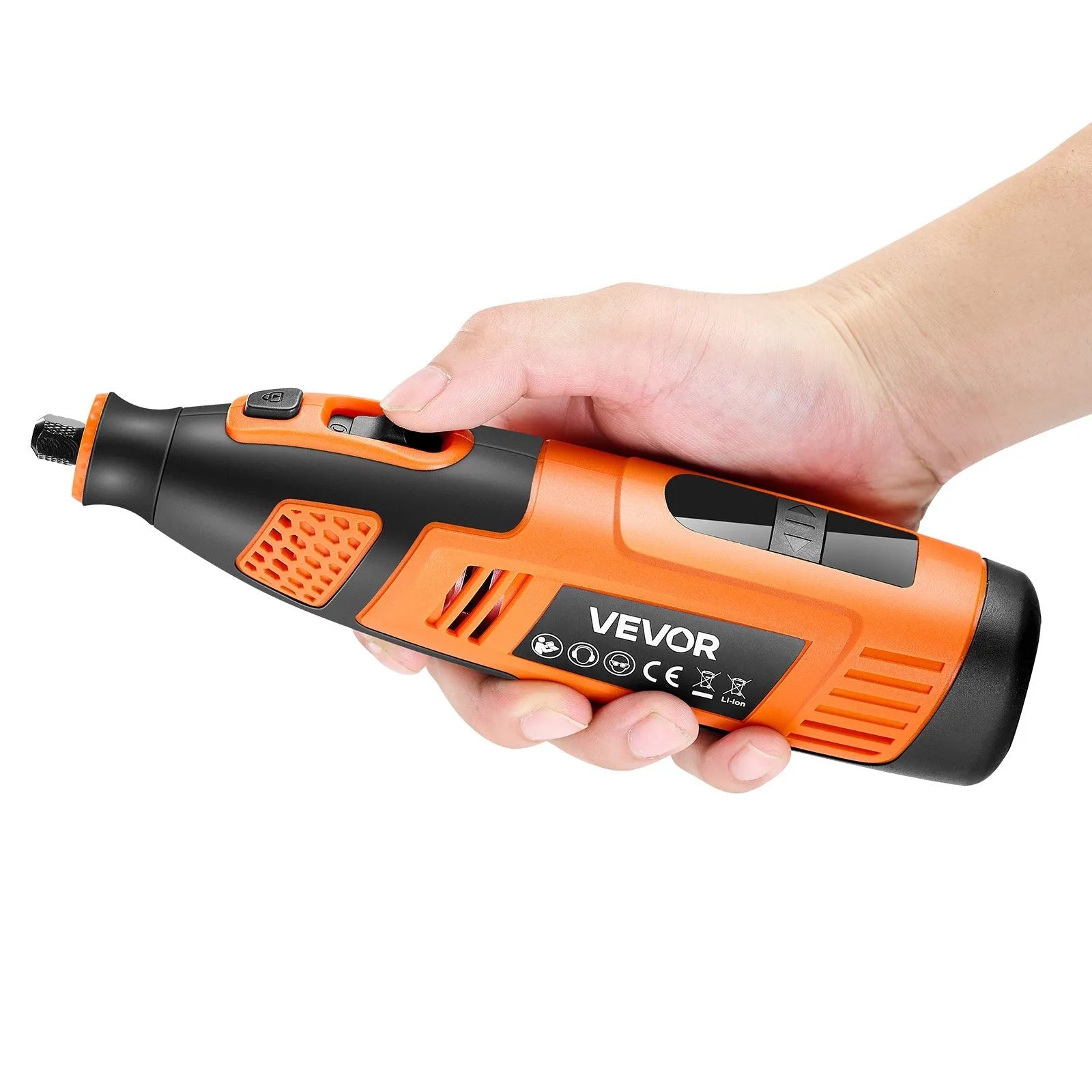 VEVOR 119-Piece Cordless Rotary Tool Kit, DC12V Portable Mini Power Rotary Tool, 28-Level Speed 5000-32000 RPM Multi-Purpose DIY Tools for Engraving, Sanding, Polishing, Carving, Cutting, DIY Crafts 