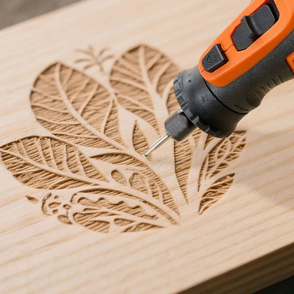 VEVOR 136-Piece Cordless Rotary Tool Kit, DC8V Portable Mini Power Rotary Tool, 5 Speeds 5000-30000RPM Multi-Purpose DIY Tools for Engraving, Sanding, Polishing, Carving, Grinding, Cutting, DIY Craft 