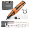 VEVOR 136-Piece Cordless Rotary Tool Kit, DC8V Portable Mini Power Rotary Tool, 5 Speeds 5000-30000RPM Multi-Purpose DIY Tools for Engraving, Sanding, Polishing, Carving, Grinding, Cutting, DIY Craft