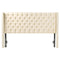VEVOR Headboard for King Size Bed with Adjustable Height Sponge & Fabric Cream