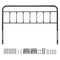 VEVOR Metal Headboard for Queen Size Bed Ideal for Bedroom Hotel Dormitory Black