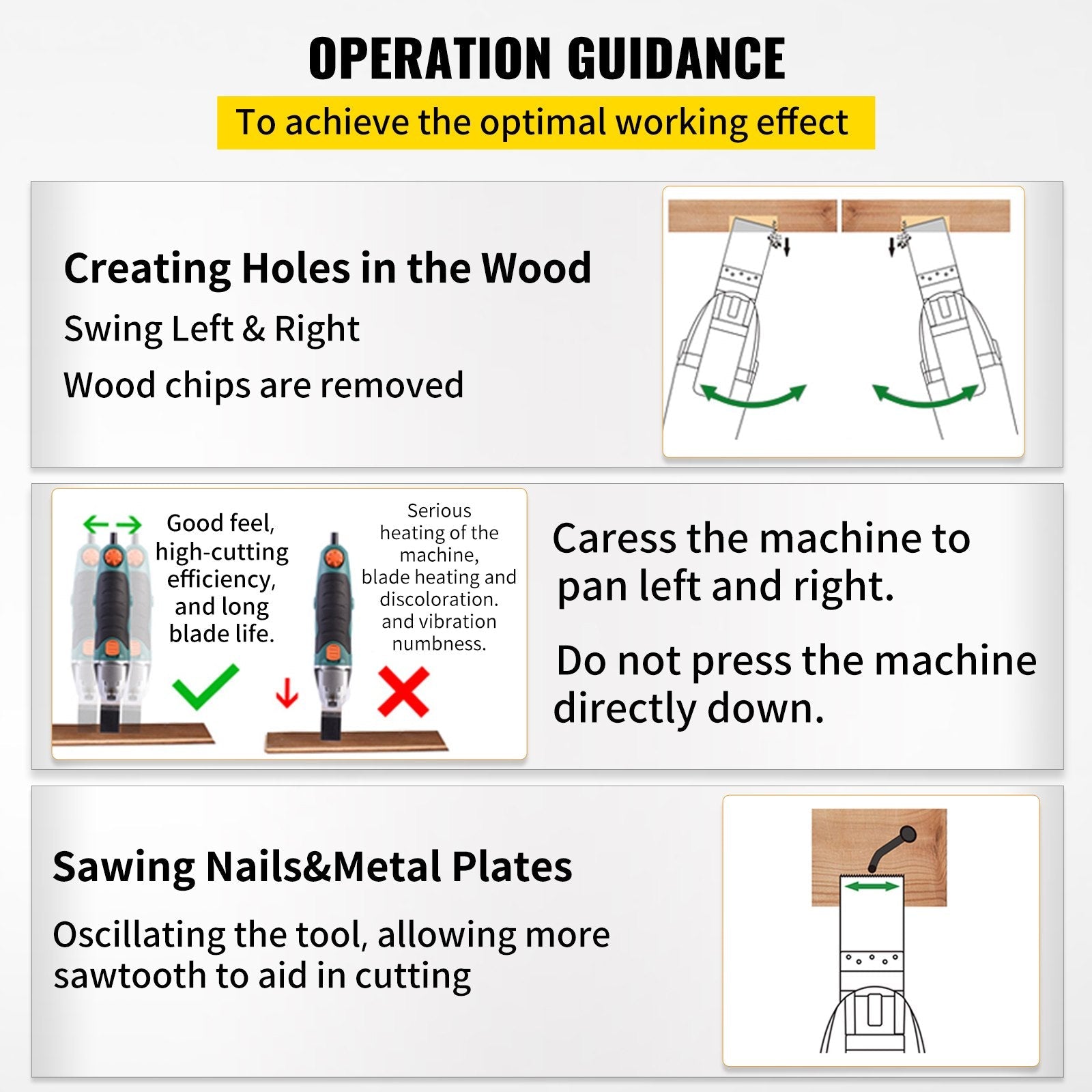 VEVOR 50 PCS Oscillating Saw Blades, Quick Release Multitool Blades Kit, HCS Tool Blades for Wood Plastic Metal Nails Bolts, Compatible with Dewalt Dremel Fein Worx Bosch Makita Milwaukee 