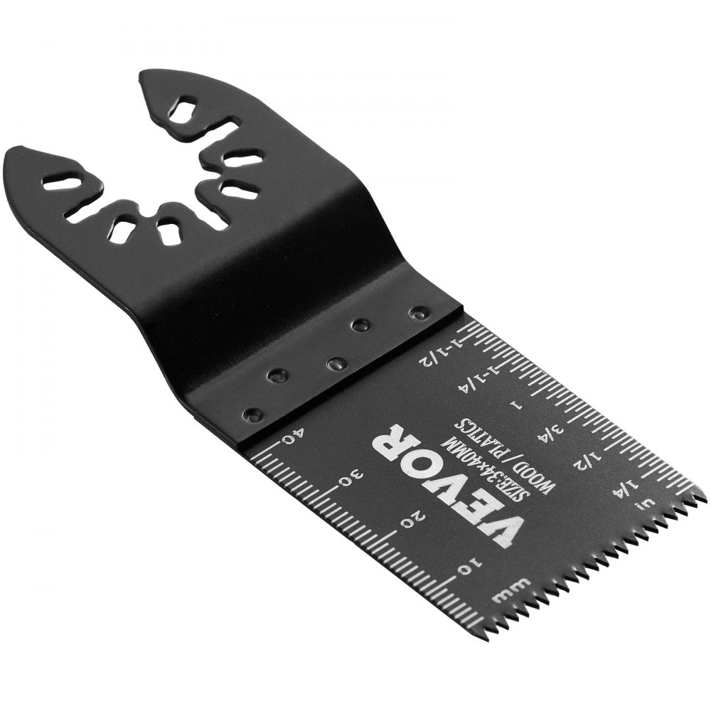 VEVOR 50PCS Oscillating Saw Blades, Universal Quick Release Oscillating Saw Blades, Multitool Tool Blades for Wood Plastic Aluminum, Fit Dewalt Bosch Milwaukee Hitachi Chicago Craftsman 