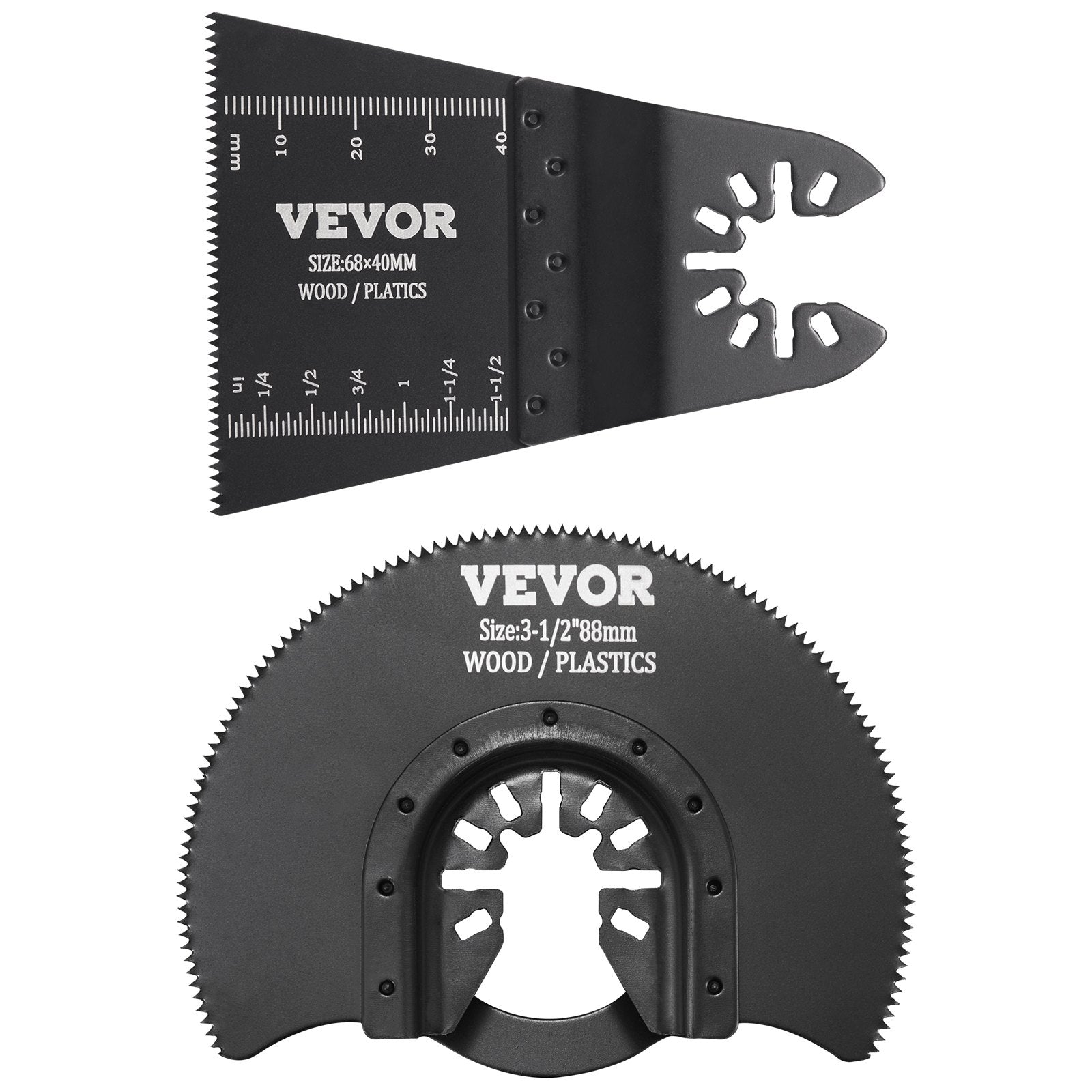 VEVOR 30PCS Multi Tool Blades Kits, Universal Quick Release Oscillating Saw Blades, 8 Types Wood Metal Plastic Oscillating Tool Blades, Fit Dewalt Bosch Milwaukee Hitachi Chicago Craftsman 