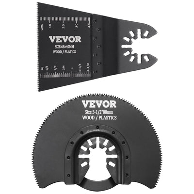 VEVOR 30PCS Multi Tool Blades Kits, Universal Quick Release Oscillating Saw Blades, 8 Types Wood Metal Plastic Oscillating Tool Blades, Fit Dewalt Bosch Milwaukee Hitachi Chicago Craftsman 