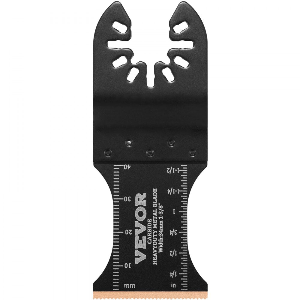 VEVOR 3PCS Carbide Oscillating Tool Blades, Universal Quick Release Oscillating Saw Blades, Multitool Tool Blades for Hard Material, Metal, Nails, Bolts, Fit Dewalt Milwaukee Hitachi Chicago 