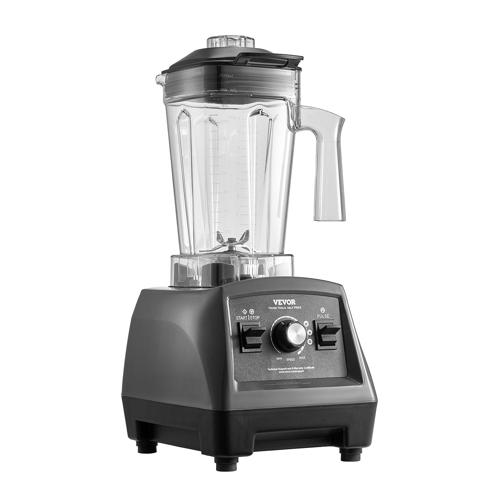 VEVOR 61 oz 1400W Blender for Smoothies Food Processing Blender for Kitchen 