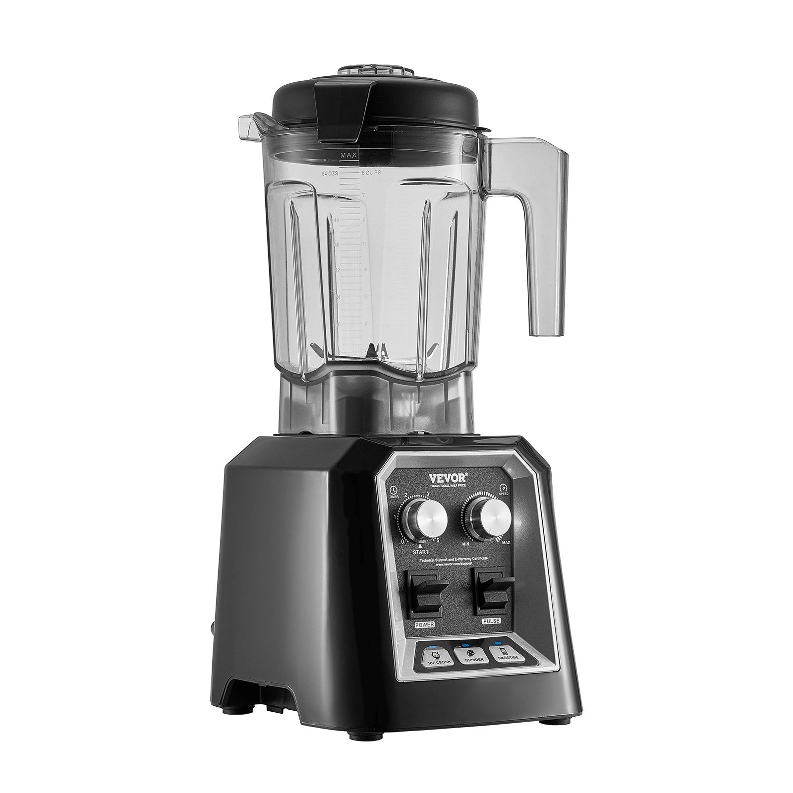 VEVOR 68 oz 1400W Blender for Smoothies Food Processing Blender for Kitchen 