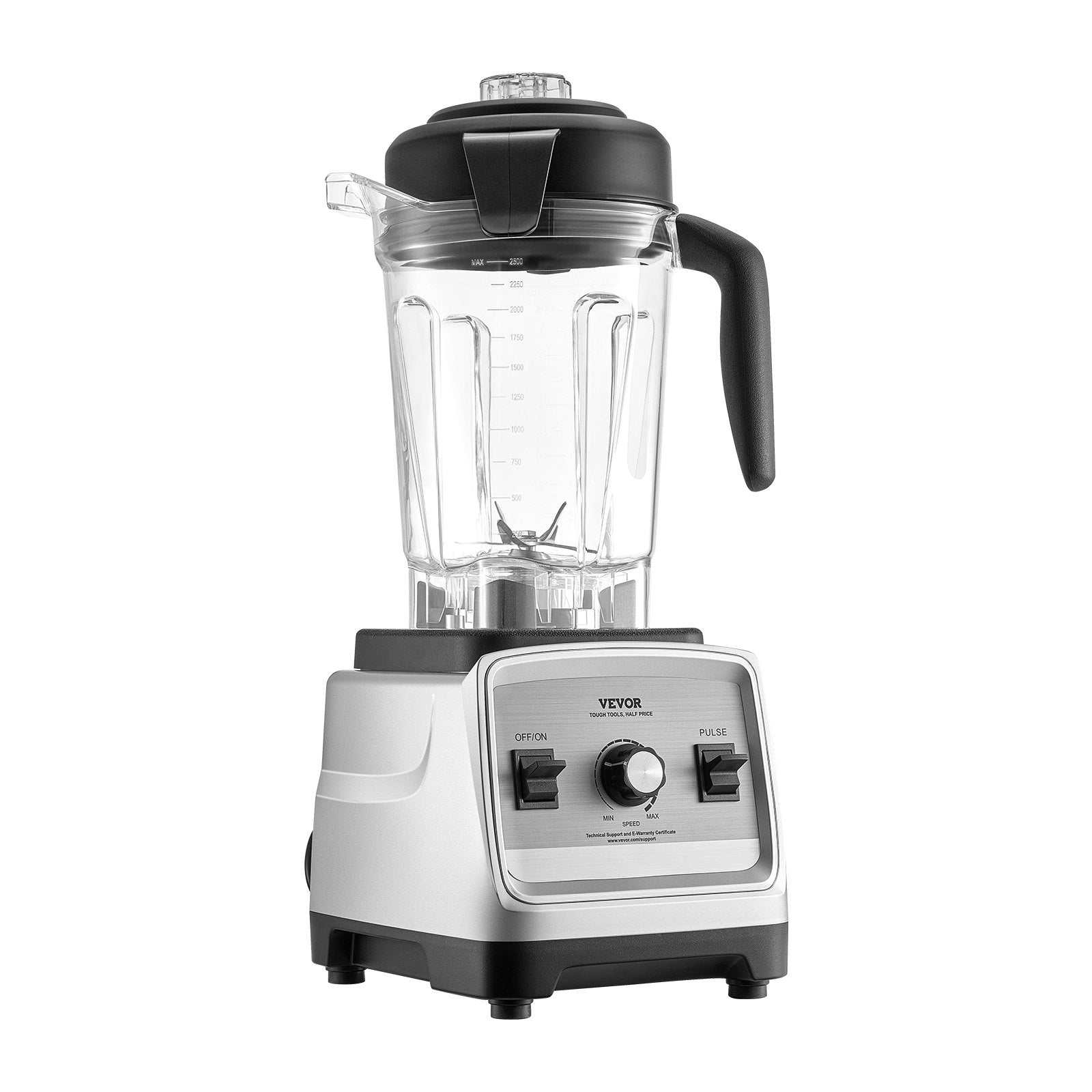 VEVOR 85 oz 1400W Blender for Smoothies Food Processing Blender for Kitchen 