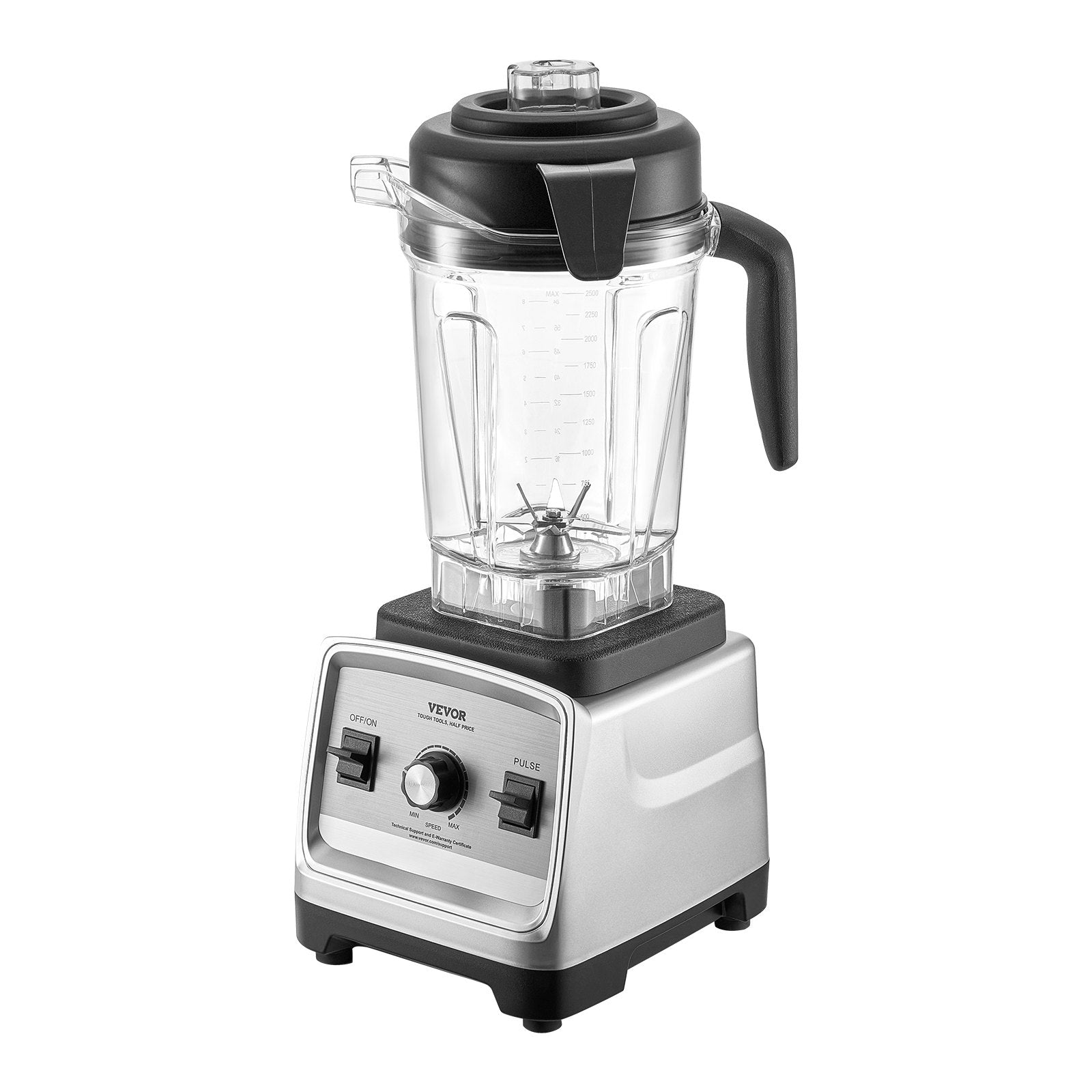 VEVOR 85 oz 1400W Blender for Smoothies Food Processing Blender for Kitchen 