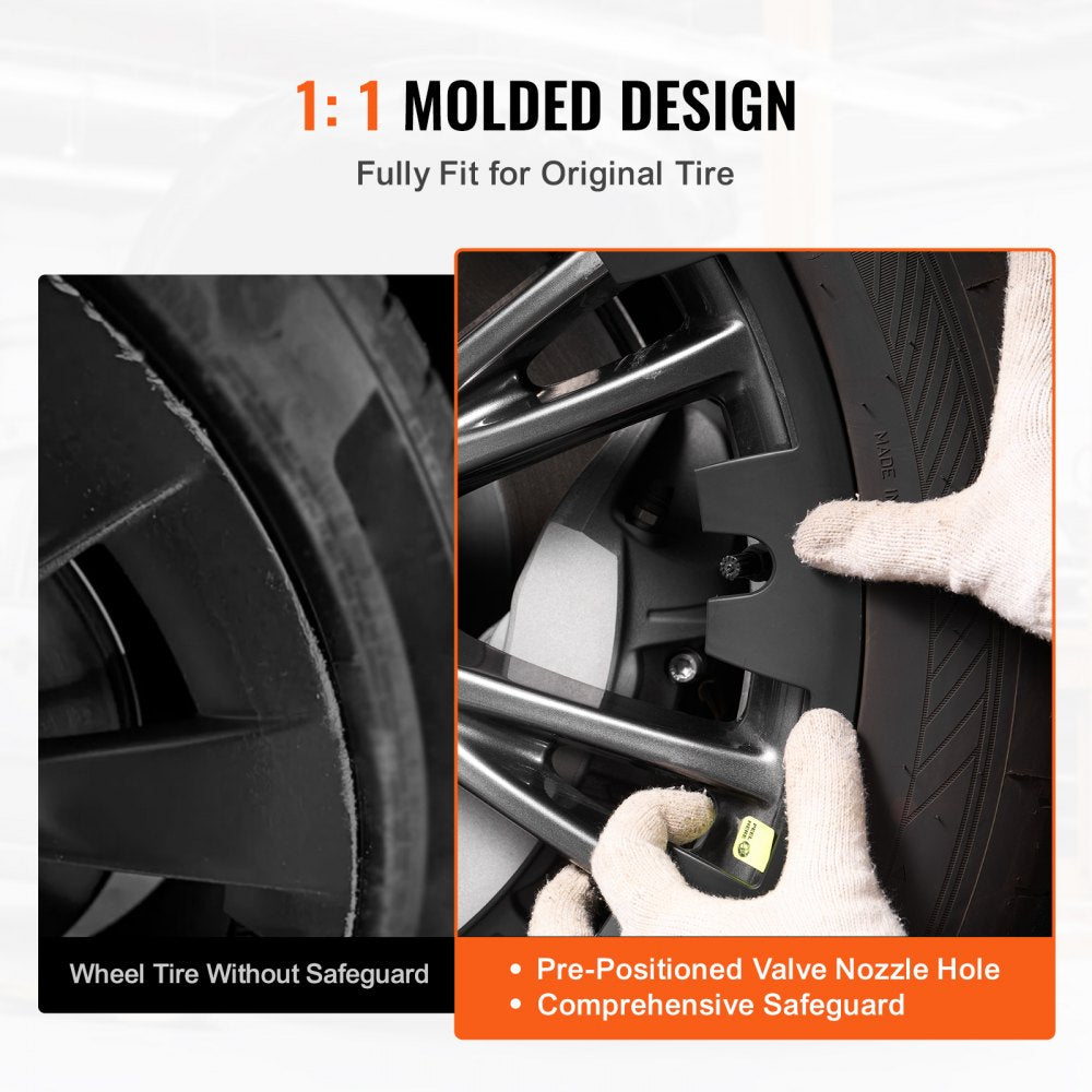 VEVOR 20" Wheel Rim Cover for Model Y Hubcap with Guard Tape & Valve Nozzle Hole 