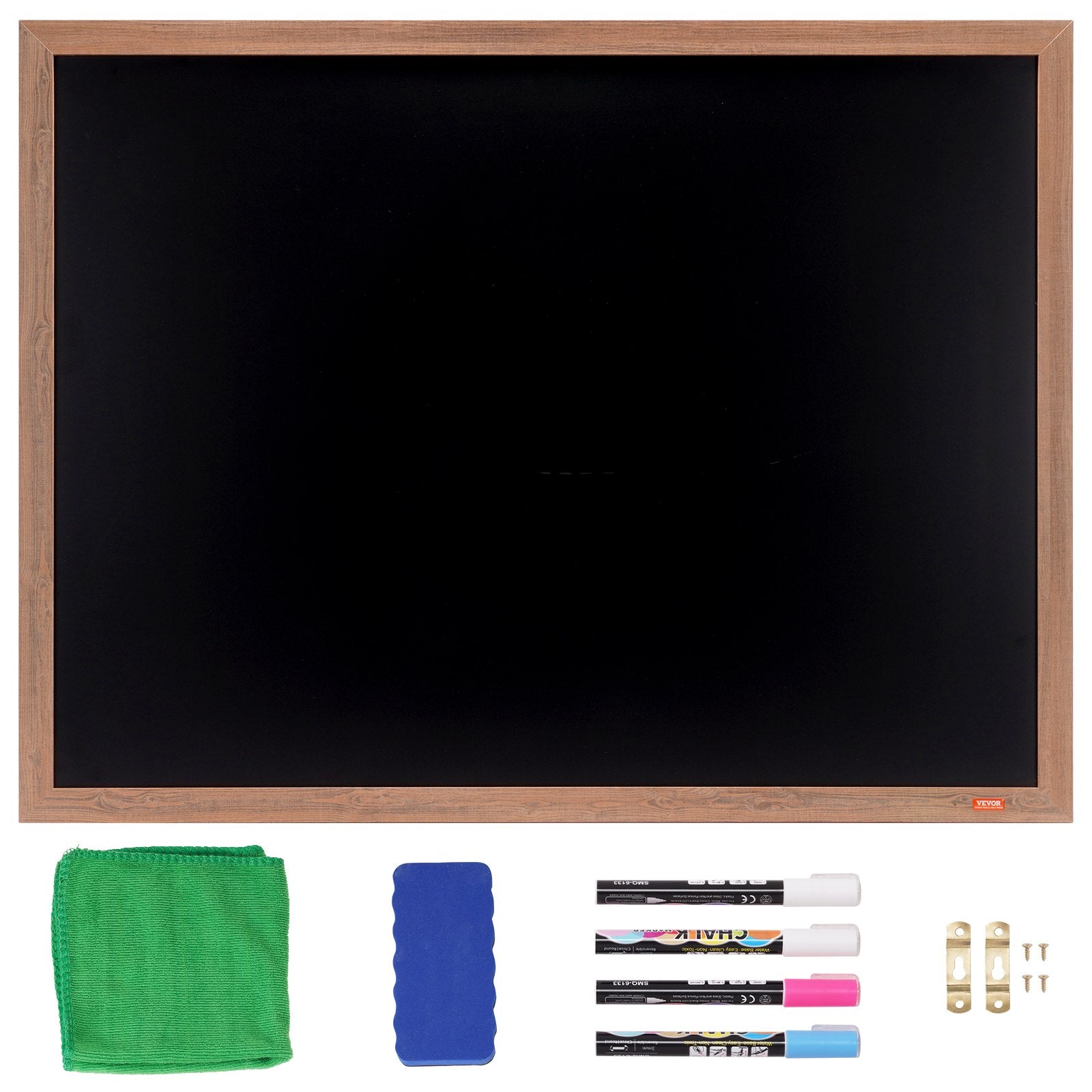 VEVOR 35"x46" Rustic Wood Framed Chalkboard Wall Hanging Magnetic Wedding Sign 