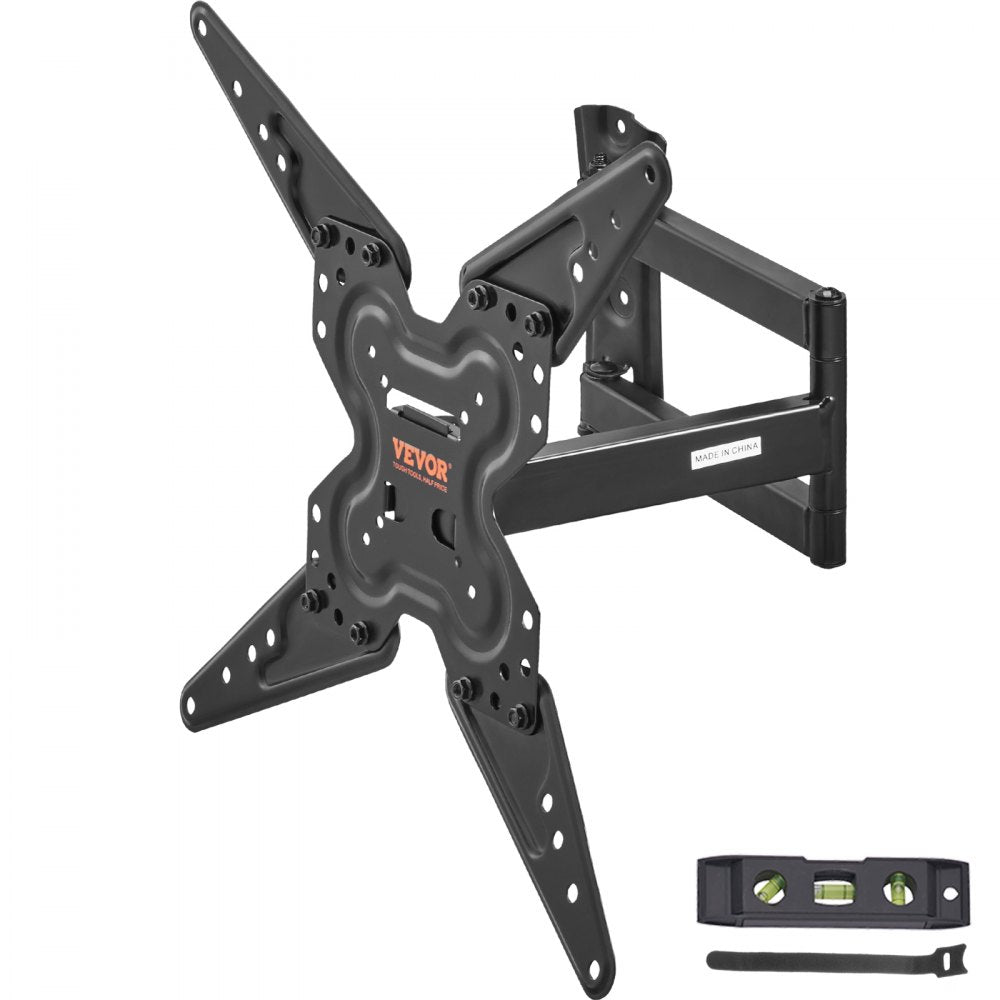 VEVOR Full Motion TV Mount Fits for Most 26-55 inch TVs, Swivel Tilt Horizontal Adjustment TV Wall Mount Bracket with Articulating Arm, Max VESA 400x400mm , Holds up to 99 lbs 