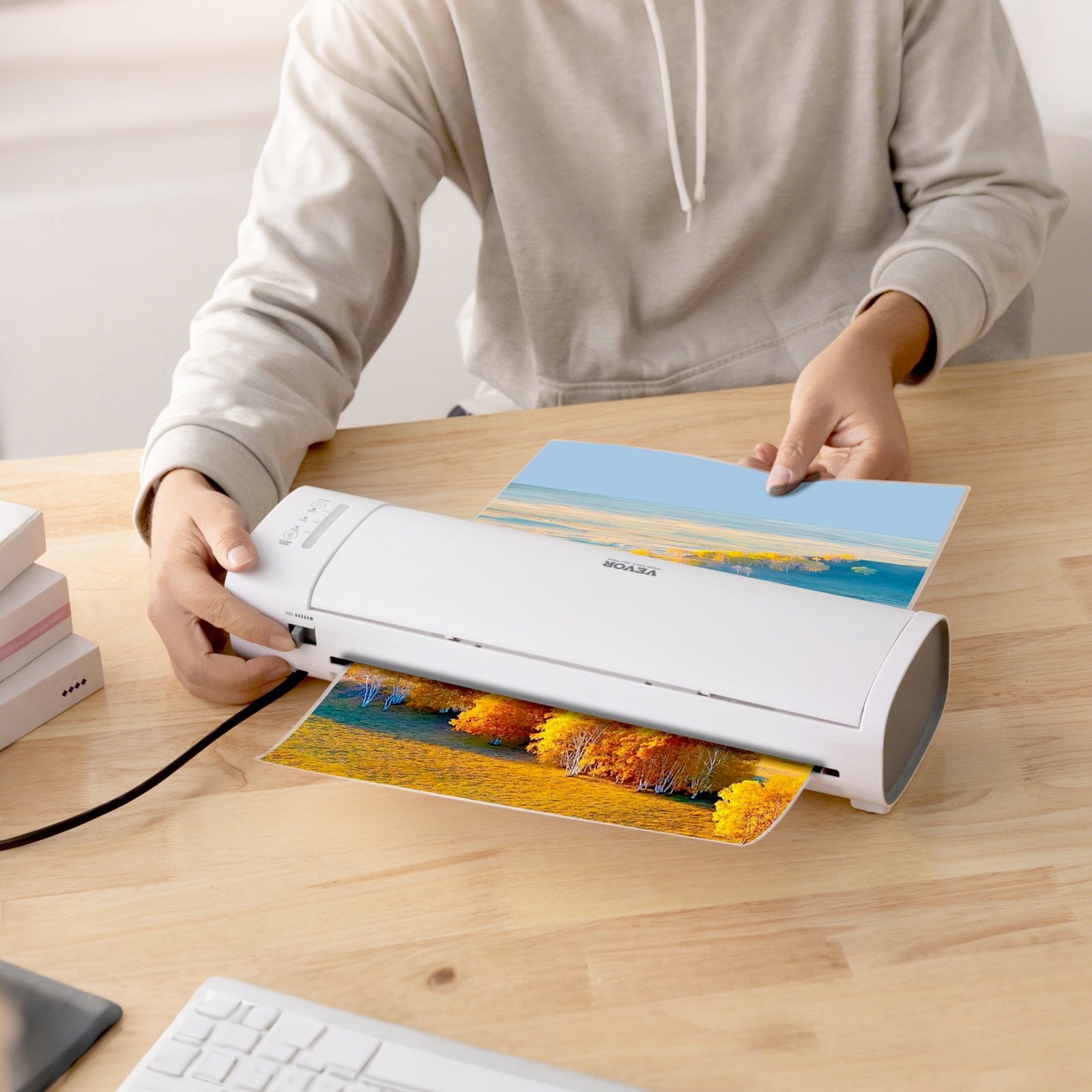 VEVOR Laminator Machine Cold & Hot Laminator for Max A3 Size 3-5 mil Thickness 