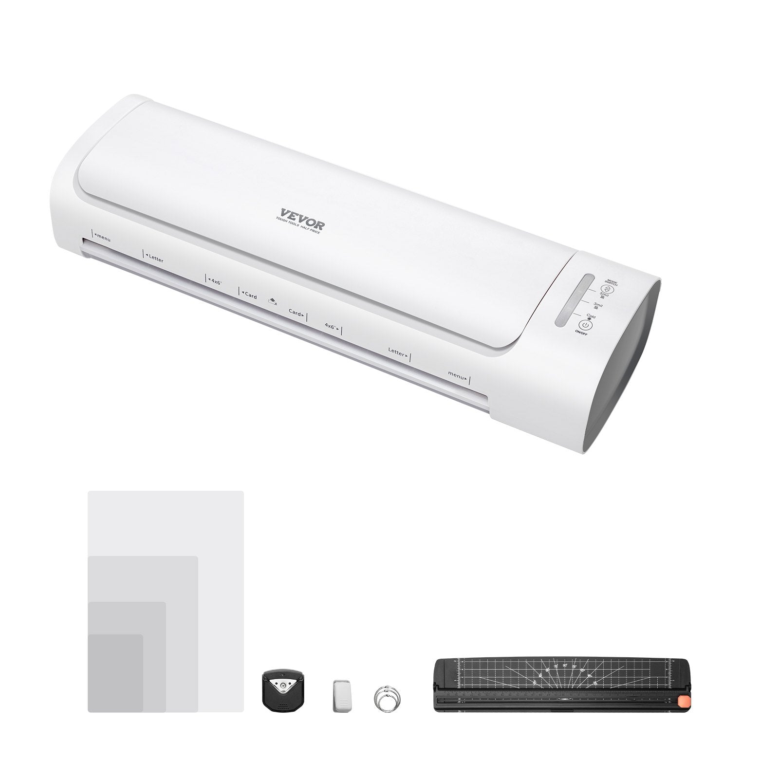 VEVOR Laminator Machine Cold & Hot Laminator for Max A3 Size 3-5 mil Thickness 