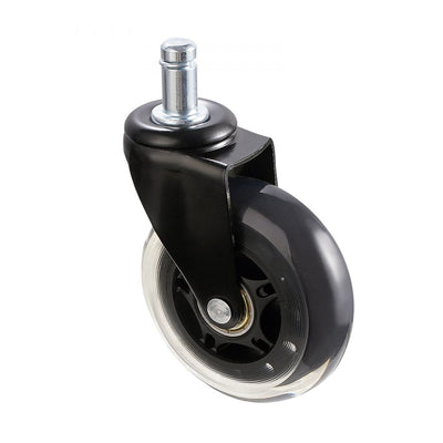VEVOR Office Chair Wheels, Set of 5, 3 inch Caster Wheels Replacement for Hardwood Floors and Carpet, Heavy Duty Computer Gaming Desk Casters with 130 lbs Load Capacity, Universal Fit for Most Chairs 