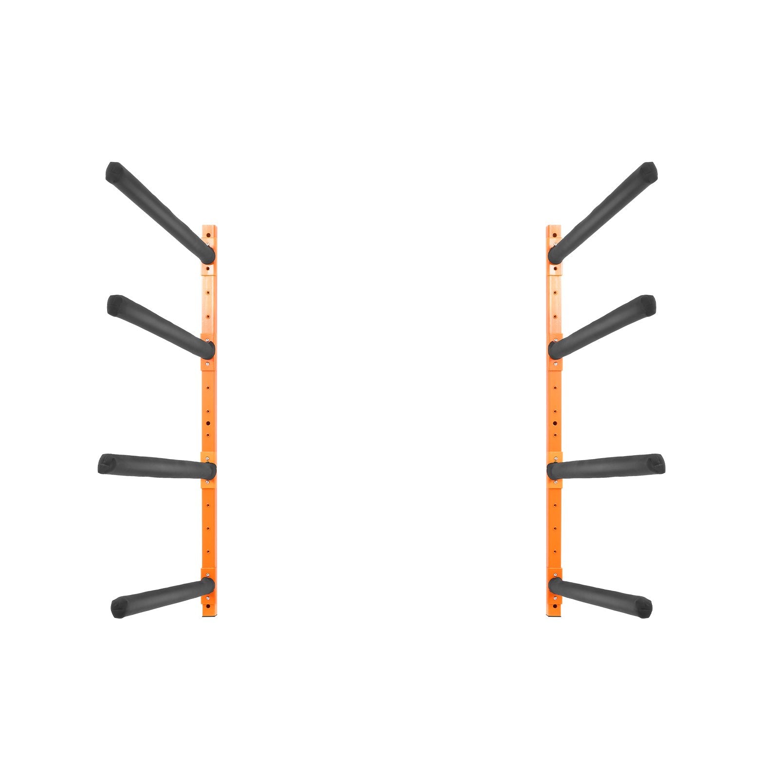 VEVOR Wall Kayak Storage Rack, 4-Capacity Wall Mounted Kayak Holders for Kayak Canoe Paddle Board, Kayak Storage Hooks with Adjustable Padded Arms, 400 LBS Load Kayak Hanger for Indoor Outdoor Garage 