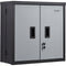 VEVOR Foldable Wall Cabinet, Metal Garage Cabinet Wall Mounted 26” Small Cabinet 240 LBS Loading Capacity Adjustable Shelf Magnetic Door File Locker for Garage Office Home Black