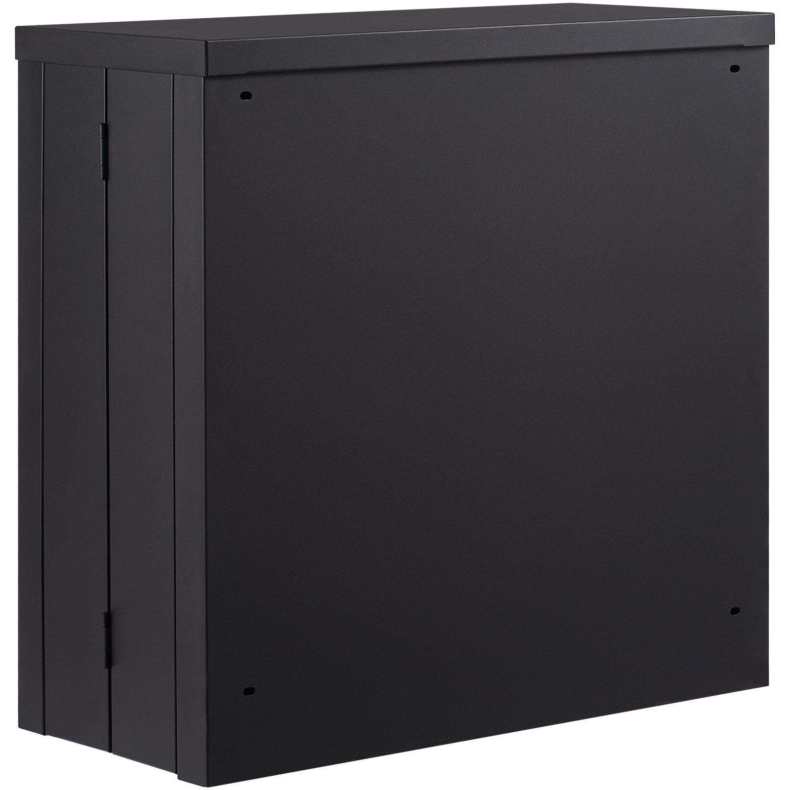 VEVOR Foldable Wall Cabinet, Metal Garage Cabinet Wall Mounted 26” Small Cabinet 240 LBS Loading Capacity Adjustable Shelf Magnetic Door File Locker for Garage Office Home Black 