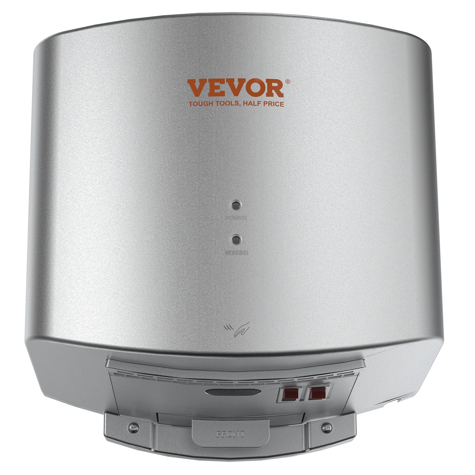 VEVOR Heavy Duty Commercial Hand Dryer, 1400W Automatic High Speed ABS Warm Wind Hand Blower, 120V & Built-In Filter Sponge & Low Noise & Effortless Installation, Compliant for Industry Home 