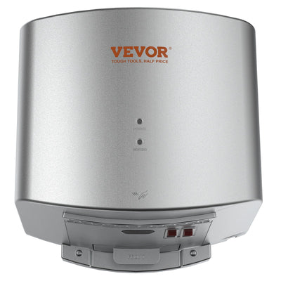 VEVOR Heavy Duty Commercial Hand Dryer, 1400W Automatic High Speed ABS Warm Wind Hand Blower, 120V & Built-In Filter Sponge & Low Noise & Effortless Installation, Compliant for Industry Home 