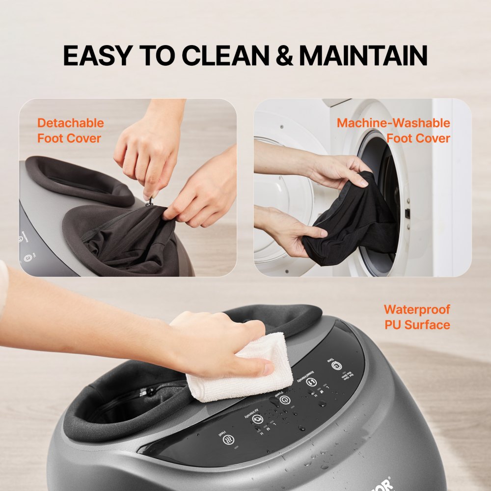 VEVOR Shiatsu Foot Massager Heated Deep Kneading Feet Massager for Pain Relief 