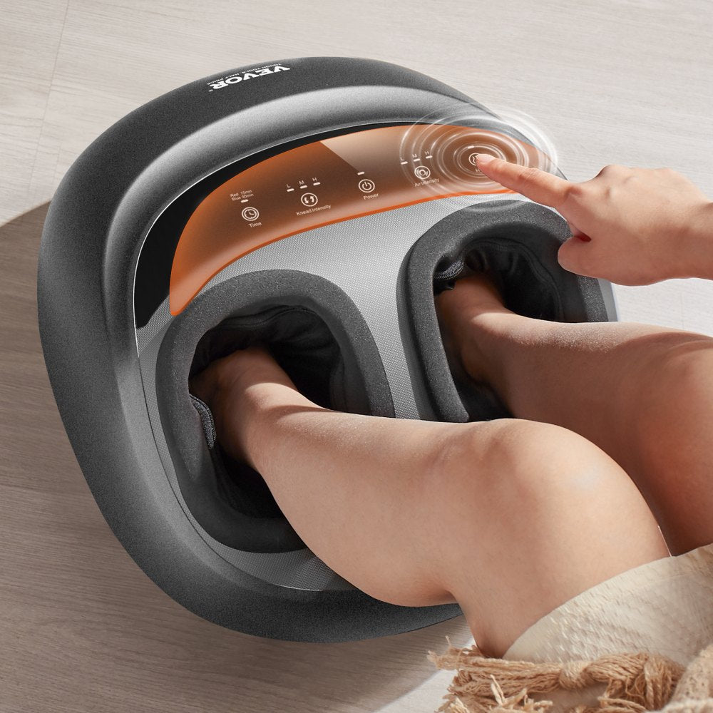 VEVOR Shiatsu Foot Massager Heated Deep Kneading Feet Massager for Pain Relief 