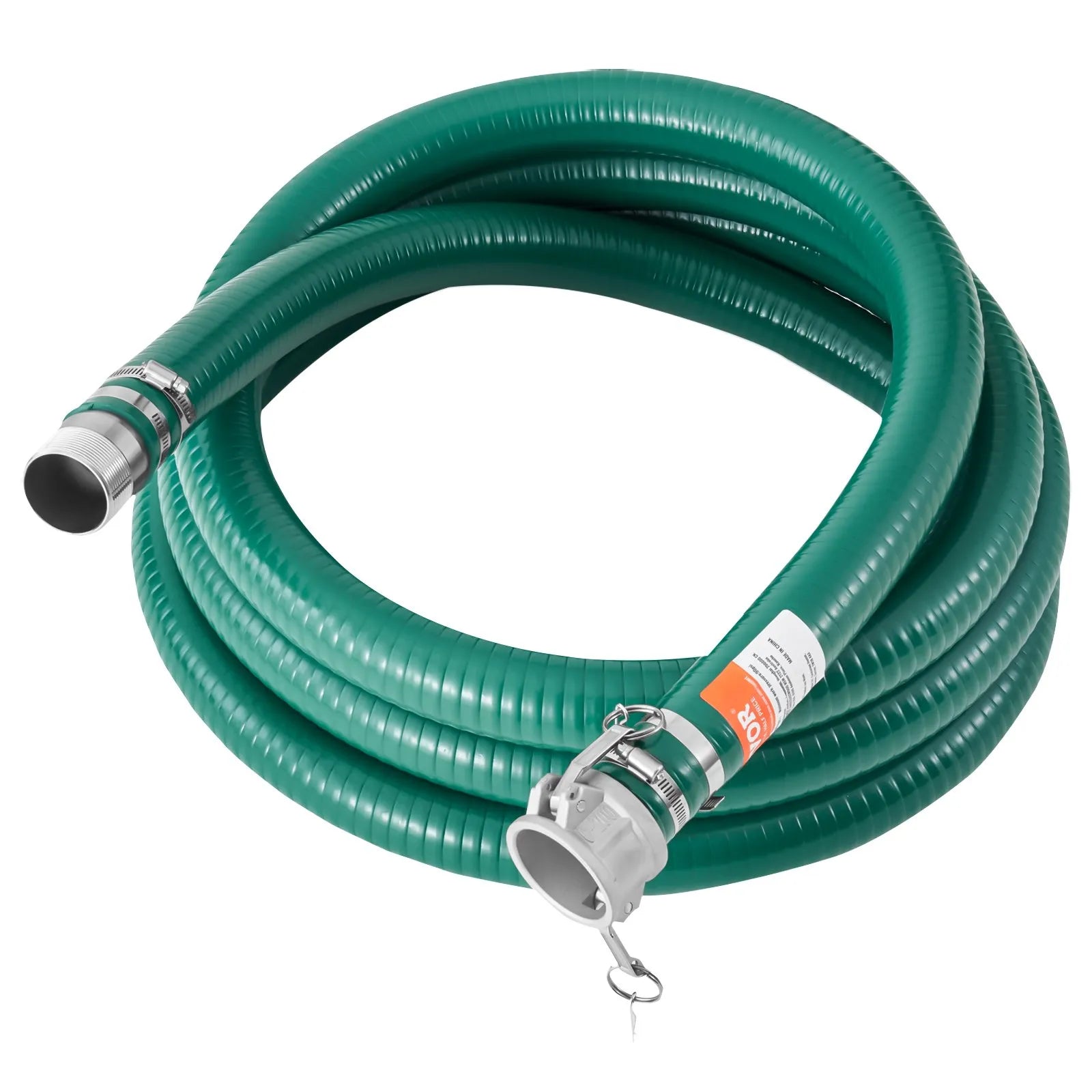 VEVOR Suction Hose Kit for Water Pump 2 in x 20 ft Green/65 ft Blue Hoses